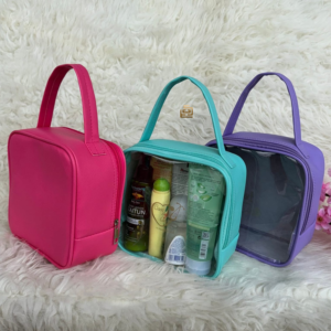 Tas Kosmetik Kombinasi Mika Jelly Bahan Tebal Berkualitas