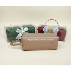 Pouch Long Zipper Packing Box Mika Custom Emboss