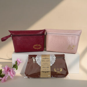 Dompet Front Zipper Croco Doff Wedding Custom Emboss